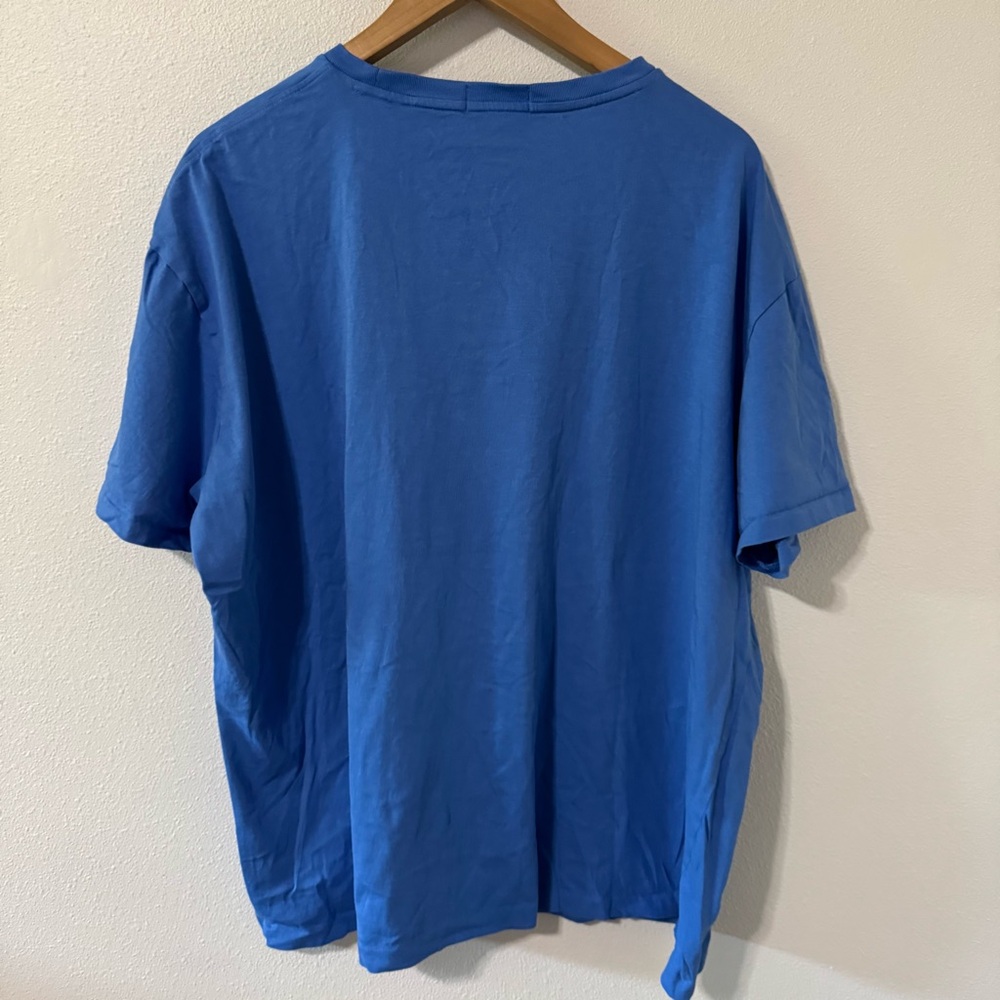 Polo Ralph Lauren Tennis Sweater Polo Bear T-Shirt Blue Short Sleeve Cotton-XXL - Picture 2 of 9
